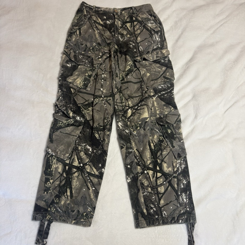 Maniere De Voir Camouflage Real Tree Multipocket Cargo Pants Size 8